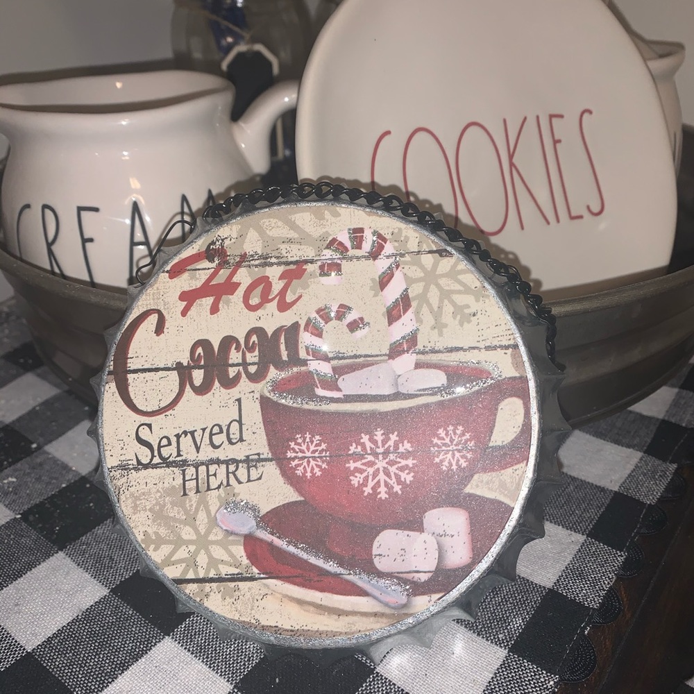 Farmhouse Galvanized Hot Cocoa Sign